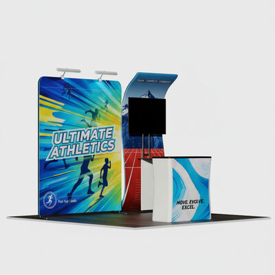 Trade Show Booth Displays 10x10 Booth Backdrop 250g Polyester Fabric