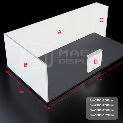 Custom 10x20ft SEG Light Box Dye Sublimation Tradeshow Booth Display