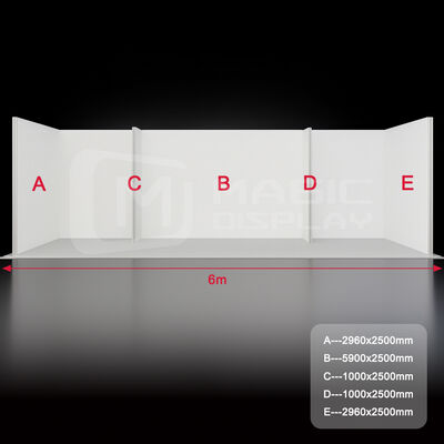 10x20ft SEG Light Box Exhibition Backdrop with Dye Sublimation Printing and Tool-Free Assembly