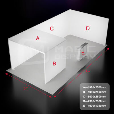 10x20ft SEG Light Box Backlit Expo Booth Exhibition Tradeshow Booth Display