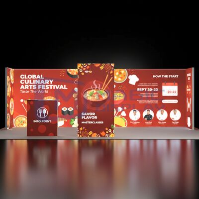 10x20ft SEG Light Box Aluminum Backlit Exhibition Booth Display Tool Free