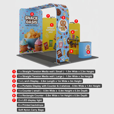 Easy Setup Trade Show Booth With Lightweight Fabric Display