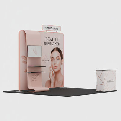 Portable 10x10 Trade Show Booth Fabric 10x10 Trade Show Backdrop