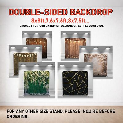 7x7ft Pillowcase Backdrop Three Stretch Fabric Covers For Photo Booth Displays