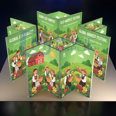 10x10 10x20 SEG Fabric Lightbox Aluminum Backlit Bespoke Exhibition Stands