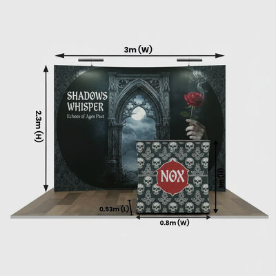 10X10FT Custom Printed Trade Show Booth With Replaceable Graphics