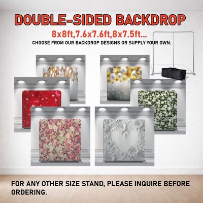 Wedding Photo Booth Backdrop 8x8ft Photo Booth Wall Backdrop