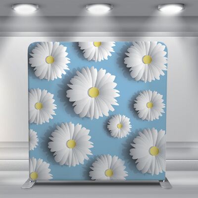 Pillowcase Tension Backdrops Floral Photo Booth Backdrop 8x7.5ft