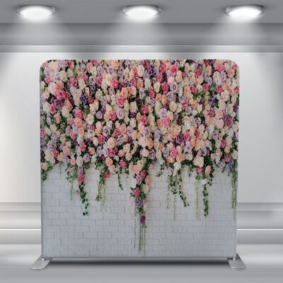 Pillowcase Tension Backdrops Floral Photo Booth Backdrop 8x7.5ft