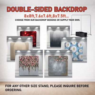 Pillowcase Tension Backdrops Floral Photo Booth Backdrop 8x7.5ft