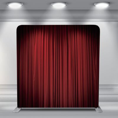 7.6x7.6ft Pillowcase Backdrop One Stand Four Printed Covers Photo Booth Setup