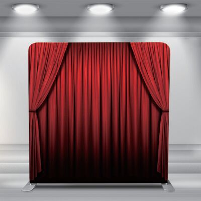 7.6x7.6ft Pillowcase Backdrop One Stand Four Printed Covers Photo Booth Setup