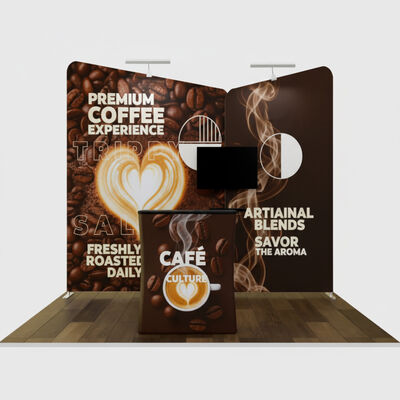 10x10ft Trade Show Booth Portable Marketing Display Kit Fabric Backwall