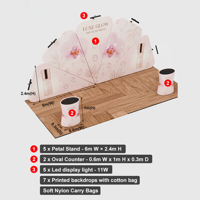 10x20ft Trade Show Modular Display Stretch Fabric Trade Show Displays