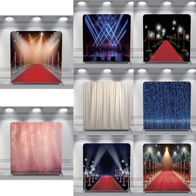 8X7.5ft Wedding Photo Wall Backdrop Polyester Fabric Marriage Booth Background