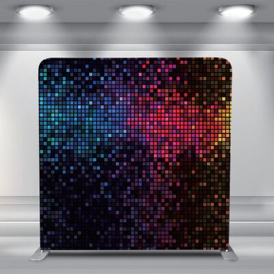 7.6X7.6ft Pillowcase Backdrop Four Stretch Fabric Covers Photo Booth Display