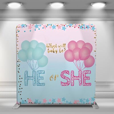 7.6X7.6ft Pillowcase Backdrop Four Stretch Fabric Covers Photo Booth Display