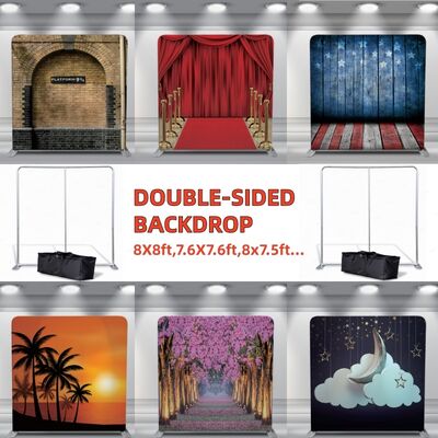 8x8ft Pillowcase Backdrop Event Photo Backdrop Dye Sublimation Printing