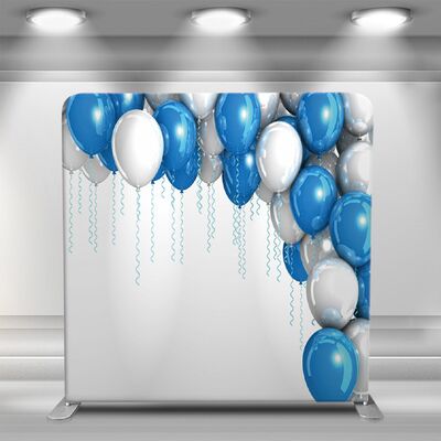 Expo Photo Booth Cloth Backdrop 7.6x7.6 Straight Pillow Case Backdrop