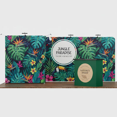 6X3m Mobile Exhibition Booth Single Side Portable Expo Displays