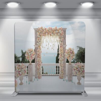 8x8ft Exhibition Backdrop Polyester Fabric Photo Booth Backdrop