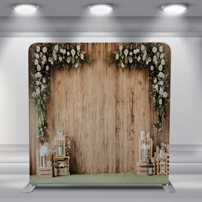 7x7 Pillowcase Photo Booth Backdrops Rustic Wedding Flower Curtain Backdrop