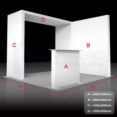 3x3m SEG Light Box Folding Trade Show Portable Backlit Booth Display
