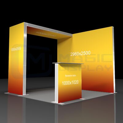 3x3m SEG Light Box Folding Trade Show Portable Backlit Booth Display
