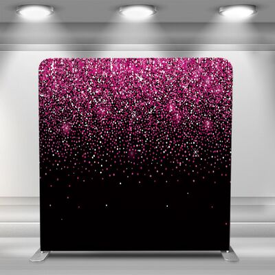 8x7.5ft Pillowcase Backdrop Two Stands Five Printed Covers Photo Booth Setup