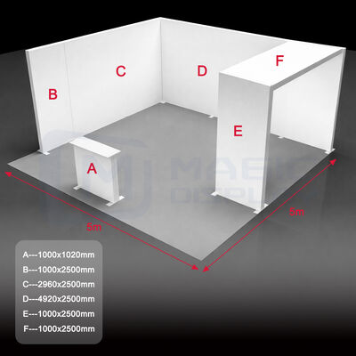 Dye Sublimation Backlit Booth 10x20ft LED Backlit Trade Show Displays