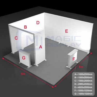 Backlight Light Box Exhibition Stand SEG Tension Fabric Lightbox For Advertising Trade Show