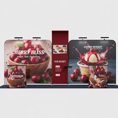 CMYK 10x20 Trade Show Booth Polyester Fabric 10x20 Booth Backdrop