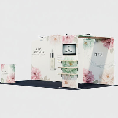 3x6m Trade Show Booth Portable Booth Display Kit Compact Packing