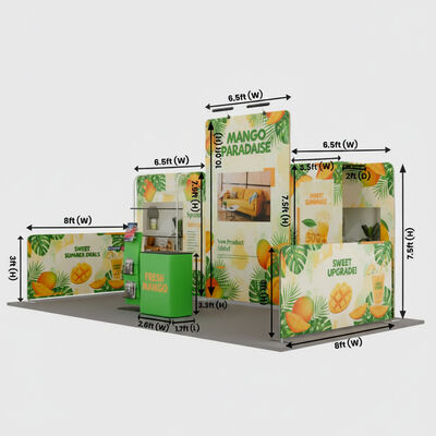 3x6m Trade Show Booth Portable Booth Display Kit Multiple Layout Options