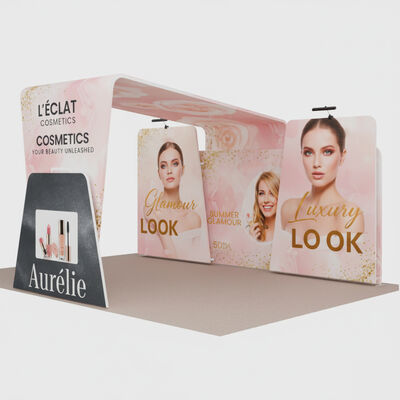 Portable Booth Display 6X3m Reusable Lightweight Trade Show Display