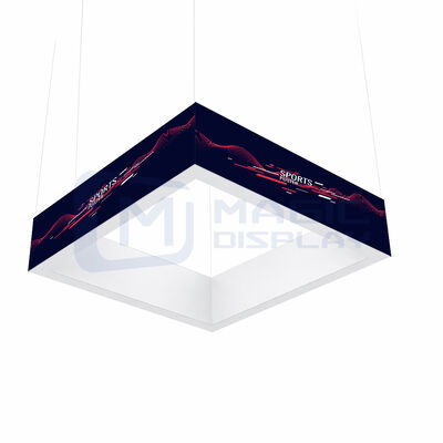 Backlit Fabric Trade Show Hanging Banner Customizable Exhibition Hanging Banner
