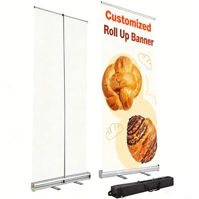 85x200cm Double Sided Retractable Banner Dye Sublimation Printing