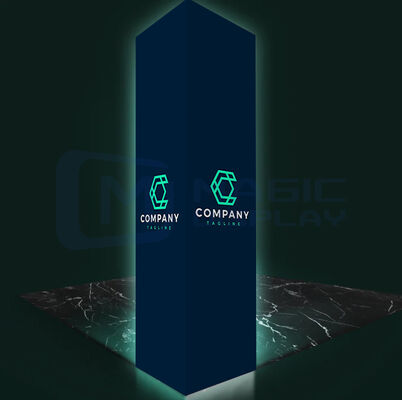 Aluminum Trade Show Display Tower Tension Fabric Booth Tower