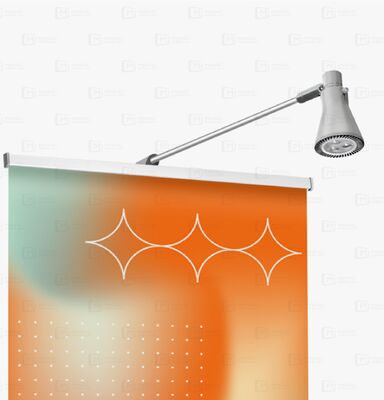 Logo Customized 85*200cm Aluminum Accessory Retractable Banners Display Promotion Roll Up Banner