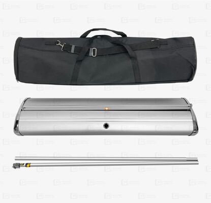Logo Customized 85*200cm Aluminum Accessory Retractable Banners Display Promotion Roll Up Banner