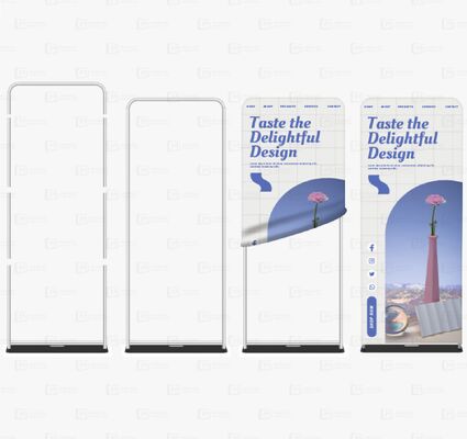Tension Fabric Tube Display Advertising Banner Stand Custom Printed Graphic For Event Promotion