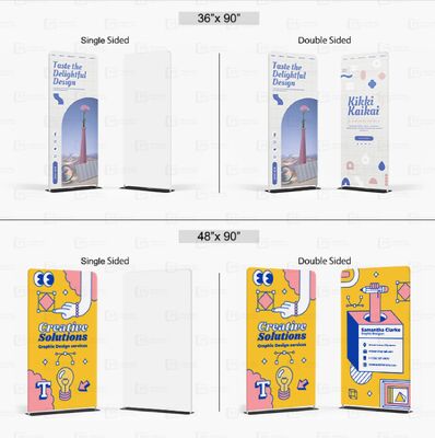 Tension Fabric Tube Display Advertising Banner Stand Custom Printed Graphic For Event Promotion