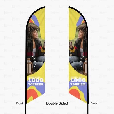 Outdoor Custom Feather Flags Beach Flag Banners Display For Outdoor Advertising Promotional Business