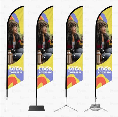 Outdoor Custom Feather Flags Beach Flag Banners Display For Outdoor Advertising Promotional Business