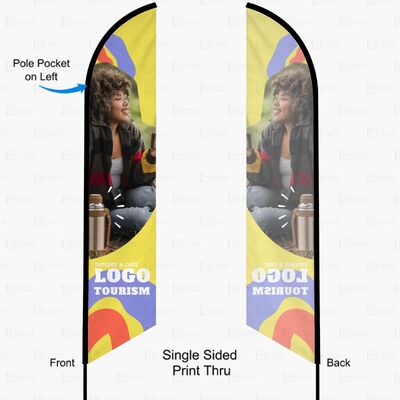 Outdoor Custom Feather Flags Beach Flag Banners Display For Outdoor Advertising Promotional Business