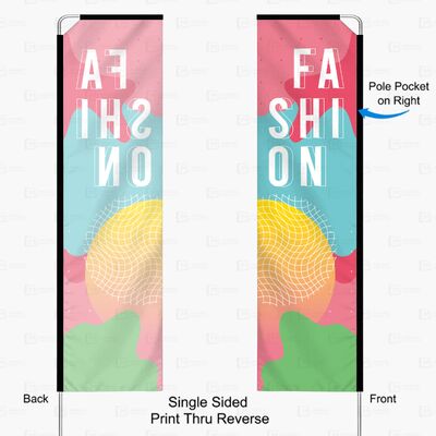 Custom Rectangular Flags Custom Advertising Waterproof Promotional Flags Banners 