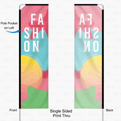 Custom Rectangular Flags Custom Advertising Waterproof Promotional Flags Banners 