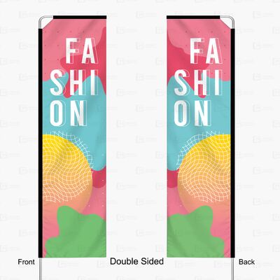 Custom Rectangular Flags Custom Advertising Waterproof Promotional Flags Banners 