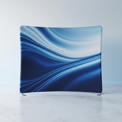 Portable 3ft x 10ft Exhibition Backdrop with Dye Sublimation Printing for Trade Show Stand