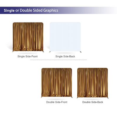 Gold Drape Pillow Case Photo Booth Straight Backdrop Wall Pillow Cover Backdrop With Stand For Birthday Wedding Baby Shower Party